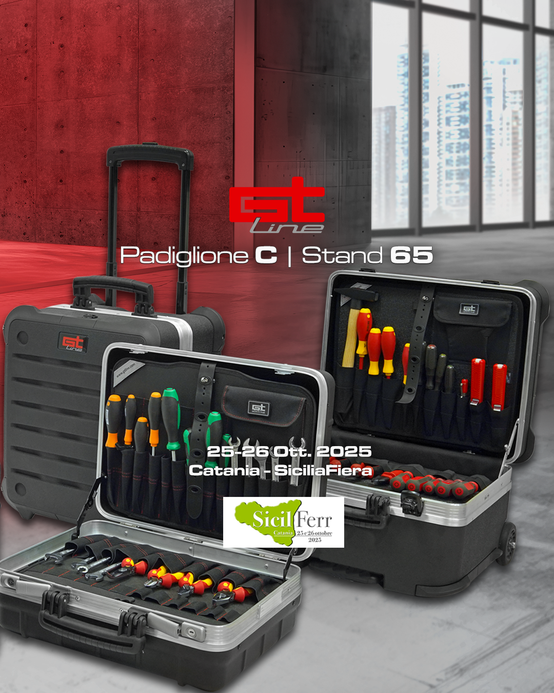 Valigie tecniche per il settore ferramenta: GT Line a SicilFerr 2025